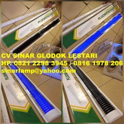 Kap RM Lampu UV BLB 2x40 watt Glow in The Dark